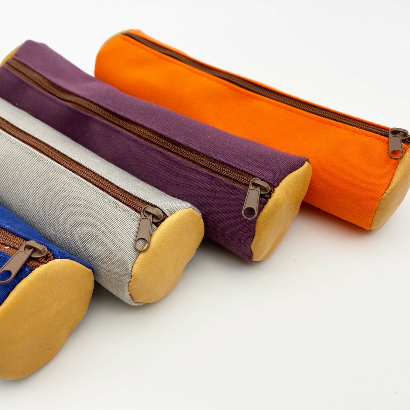 Trousse à Crayons Ronde Dragon Orange/bleu – Pour Enfants, école, Bureau – Polyester – Fermeture éclair