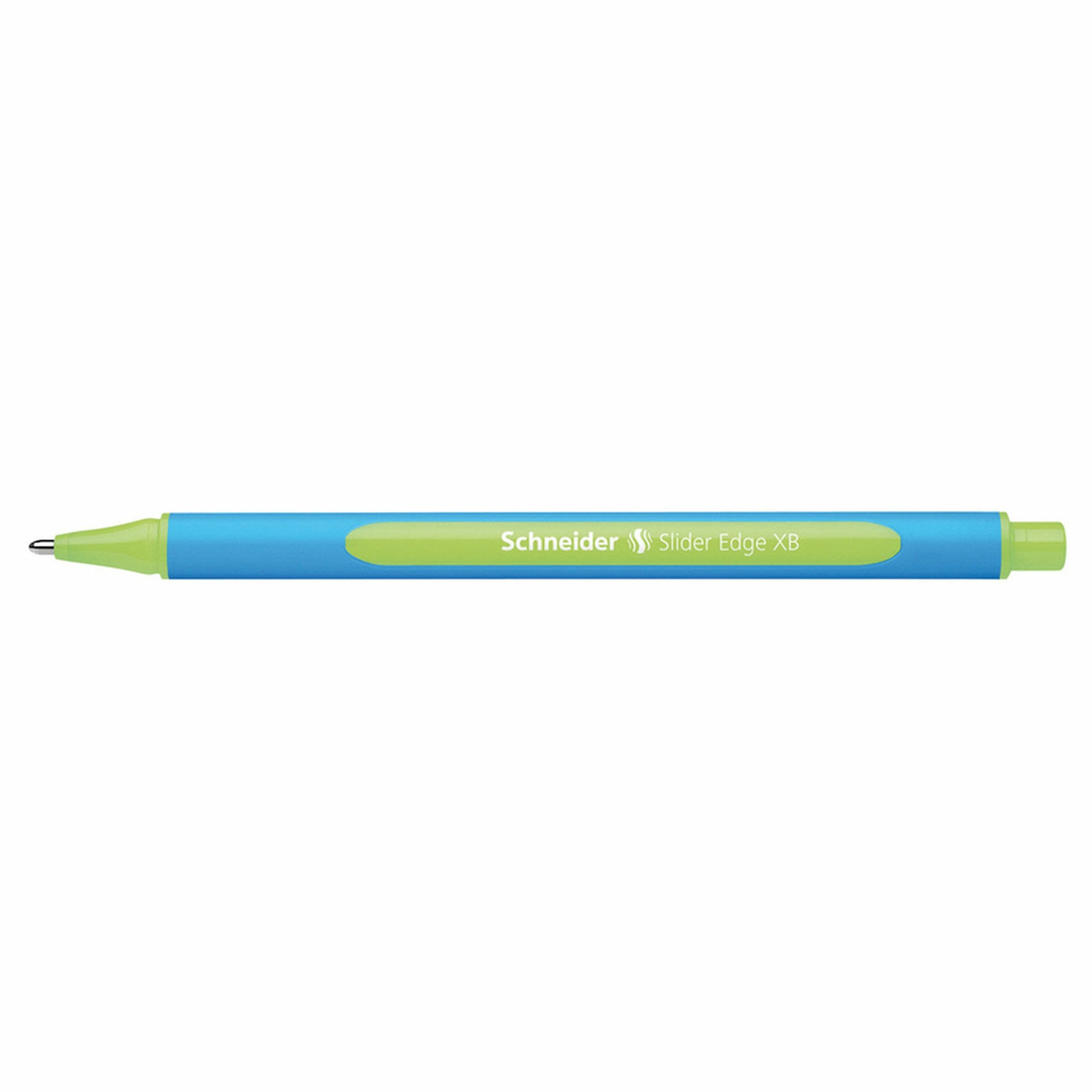 Schneider Slider Edge Stylo Bille Pointe XB Pochette De 6 Couleurs Assorties - Écriture Fluide