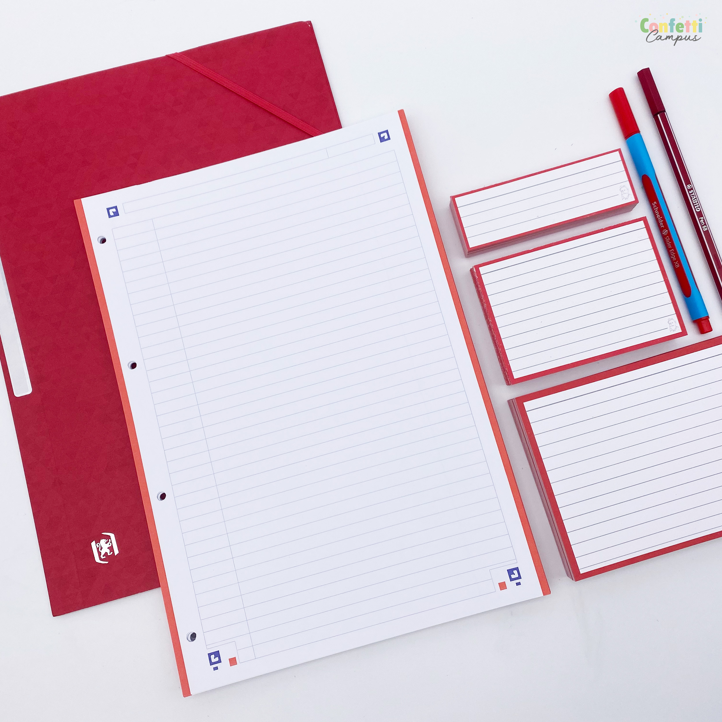 Kit Mes Jolies Notes De Cours Rouges