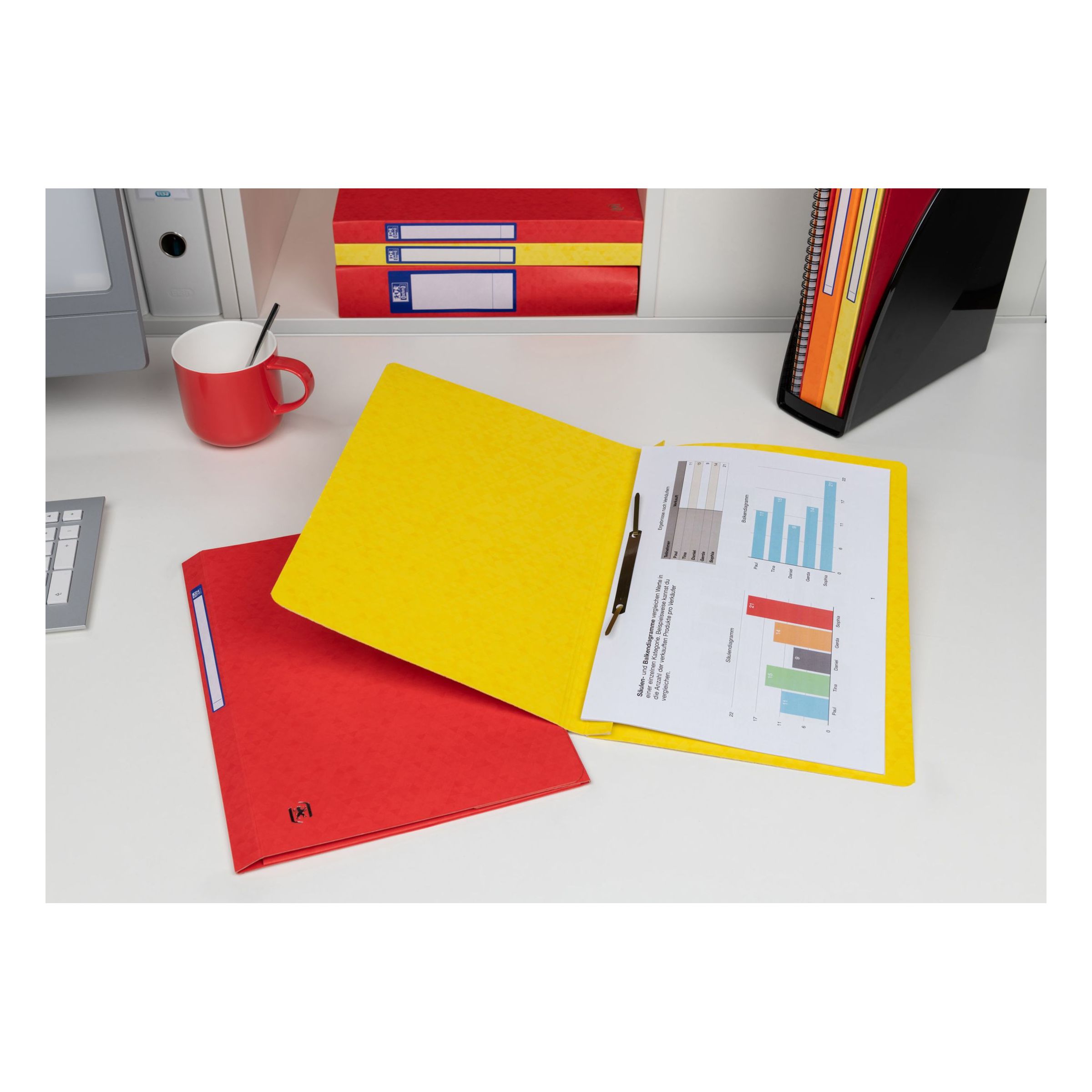 Jaune Guide File OXFORD TOP FILE+ Chemise à lamelle A4 en carte Jaune
