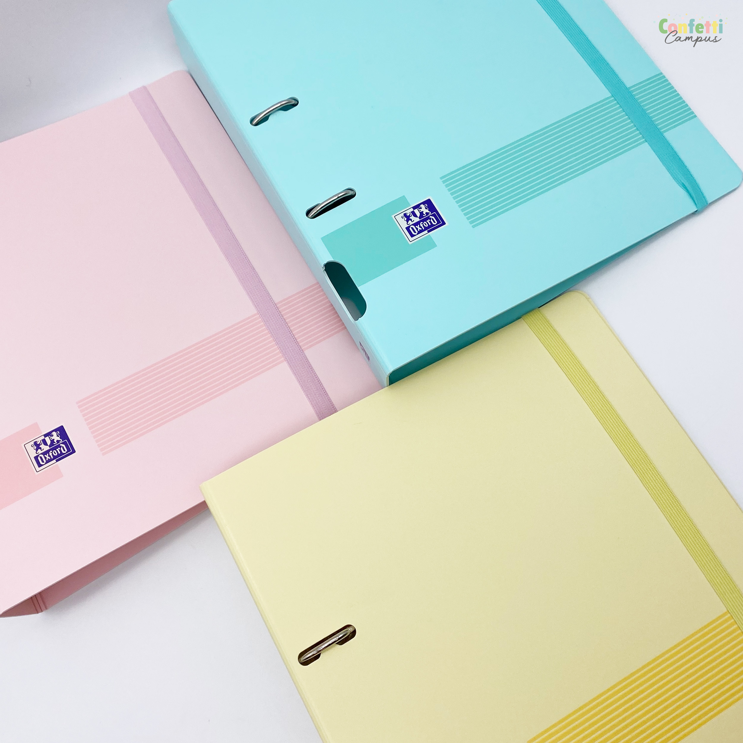 Viquel - Lot De 3 Classeurs Souples En Plastique A4 Maxi Format Avec 4