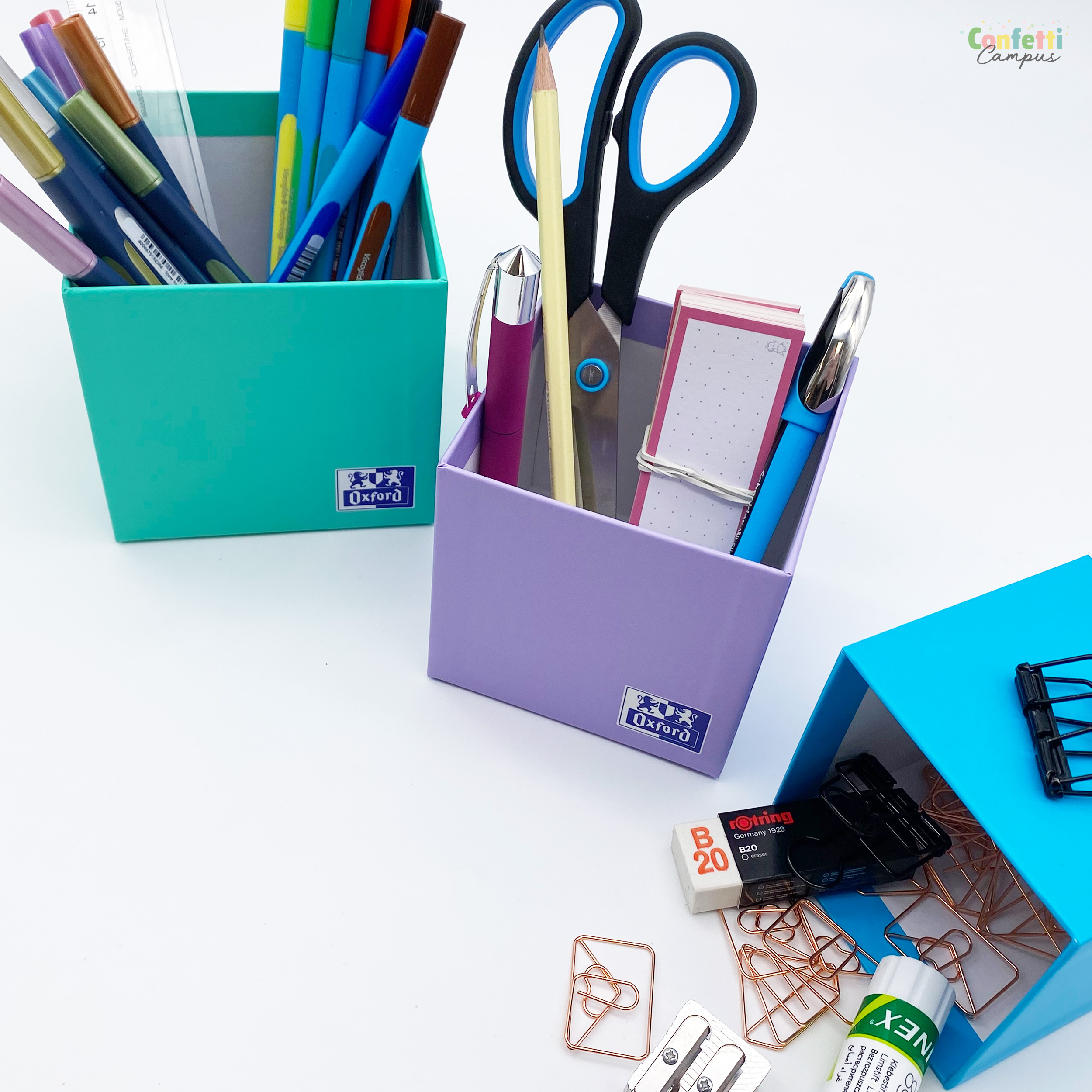 OXFORD Lot De 3 Pots Crayons En Carton oxford-lot-de-3-pots-crayons-en-carton