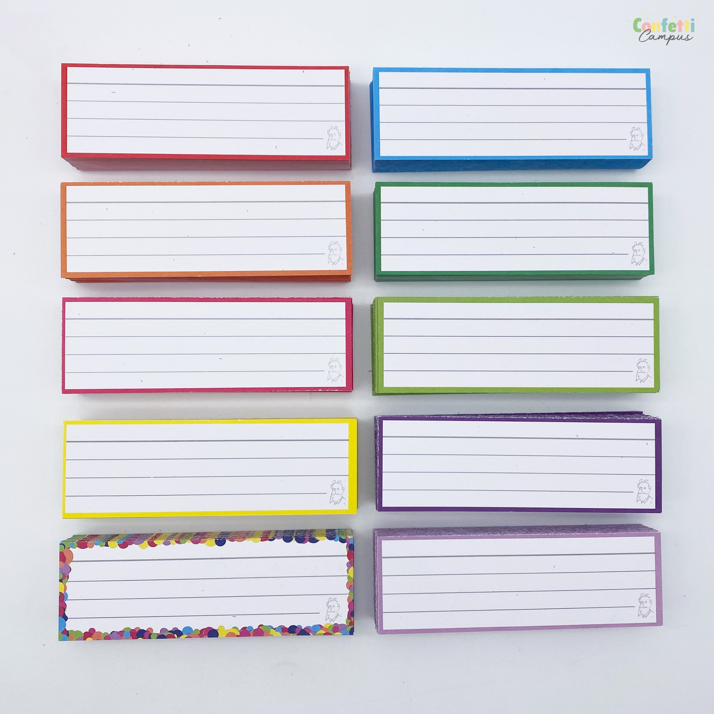 PATIKIL Lot De 120 Cartes De Visite Vierges En Papier De 9,4 X 6,1 Cm, Mini étiquettes En Papier Pour Cadeau, Violet Clair