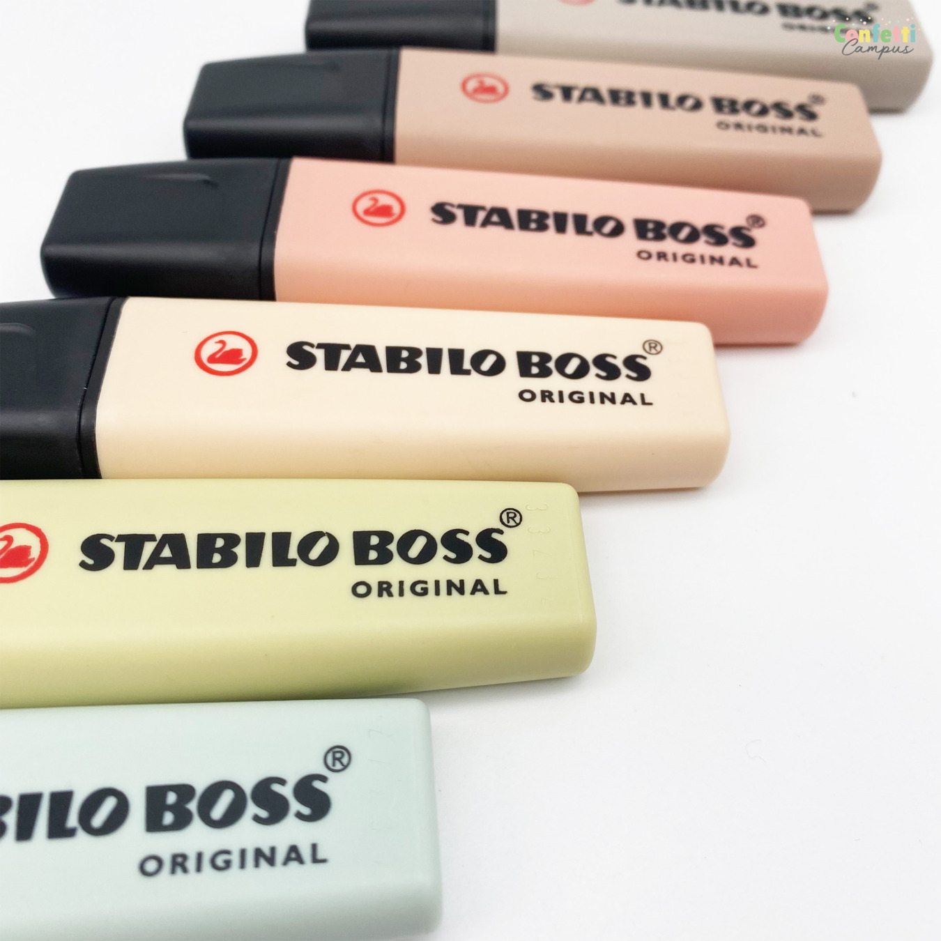 Set De 10 Surligneurs STABILO BOSS ORIGINAL NatureCOLORS Wildflower - Coloris Assortis, Pointe Biseautée 2/5mm