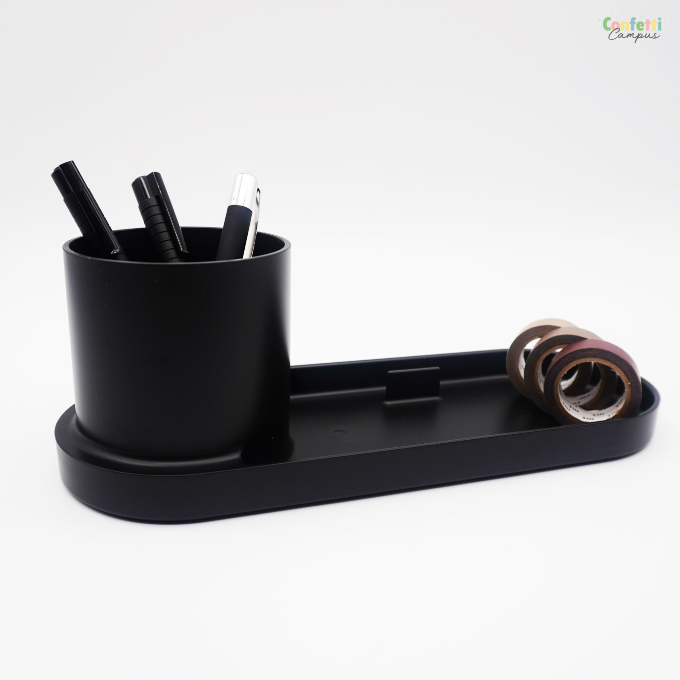 Support à Journaux En Métal Forgé Design Géométrique - Noir - Pour Ranger Livres, Magazines, Décorations De Bureau