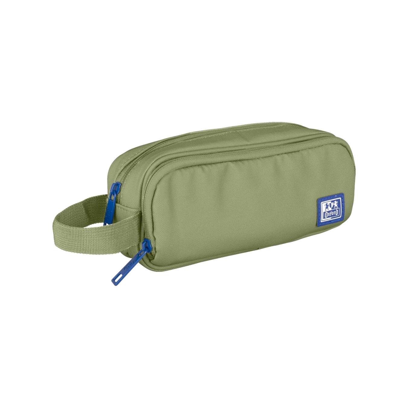 Trousse Scolaire Oxford Kangoo - 3 Compartiments Avec Fermetures éclair - Rouge - Avec élastique Pour Attacher Aux Cahiers