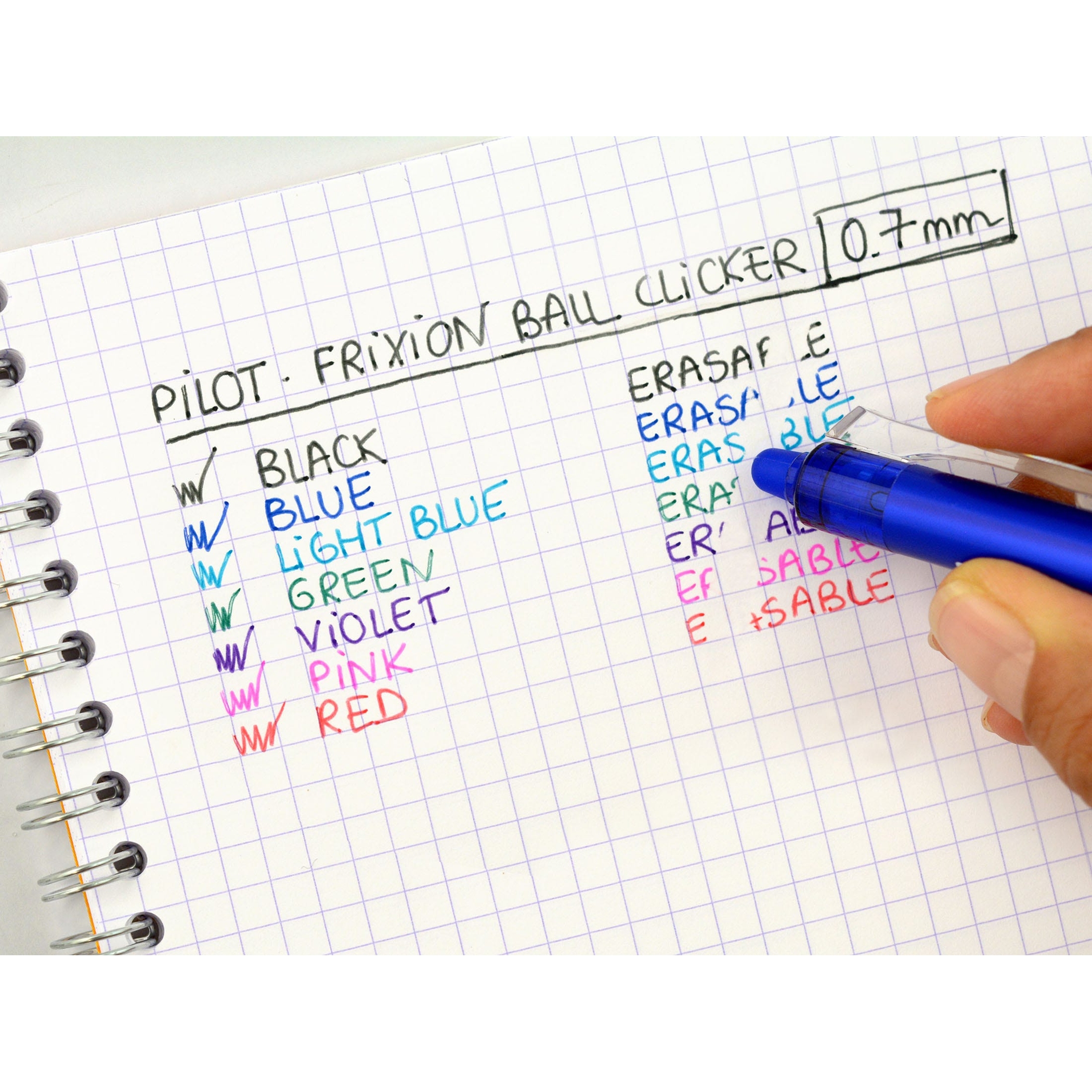 15 Stylos Roller PILOT Frixion Effaçables - Couleurs Assorties - Pointe Moyenne