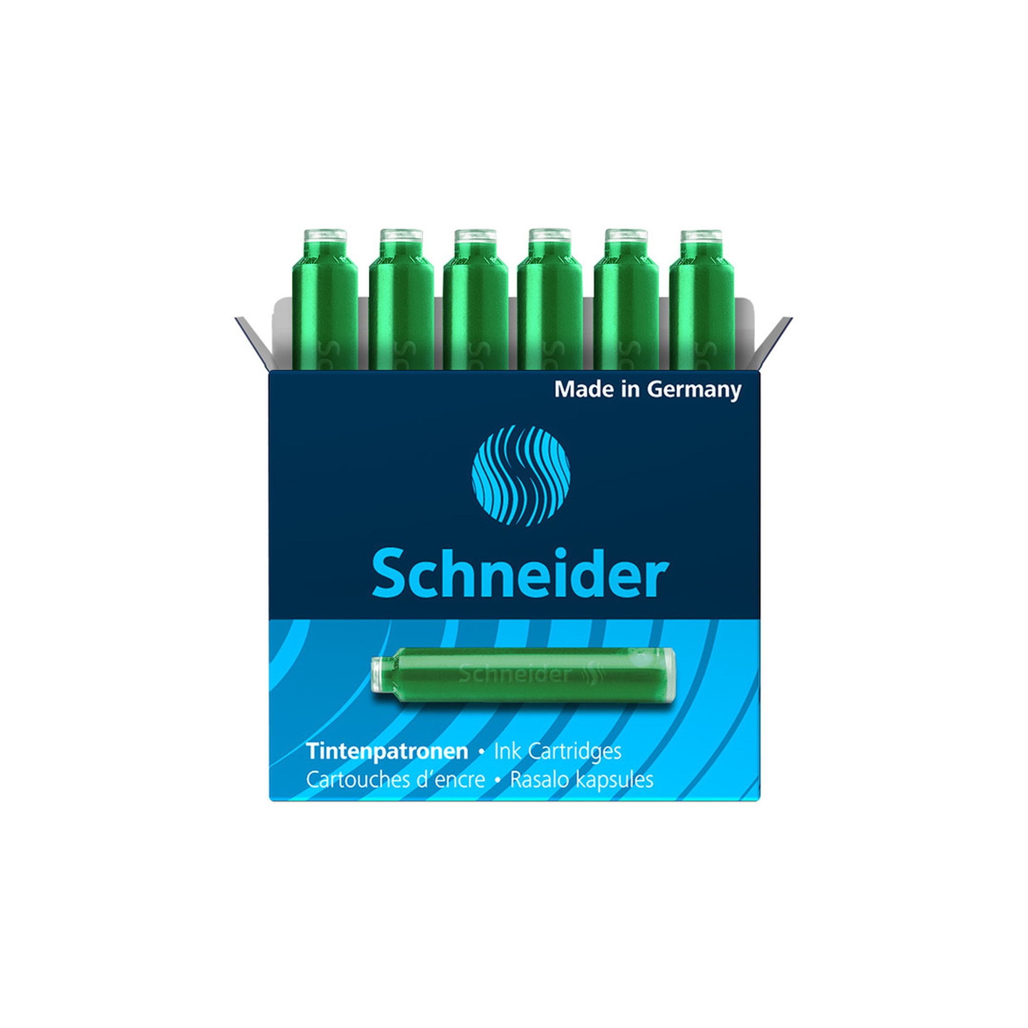 Schneider Cartuccia d'inchiostro 6ST verde (Verde, 6 pz