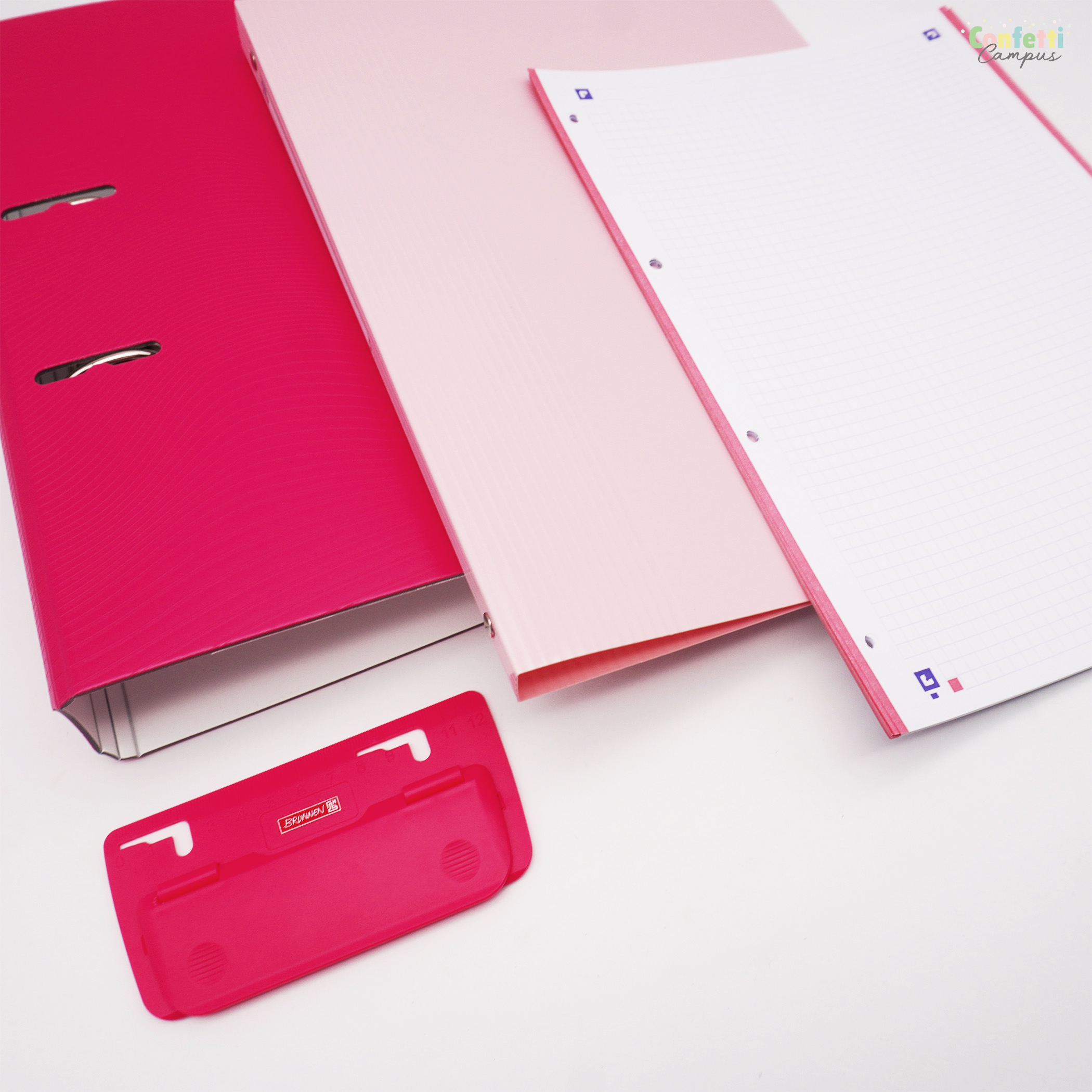 Mon organisation Slim Note'N'File Rose