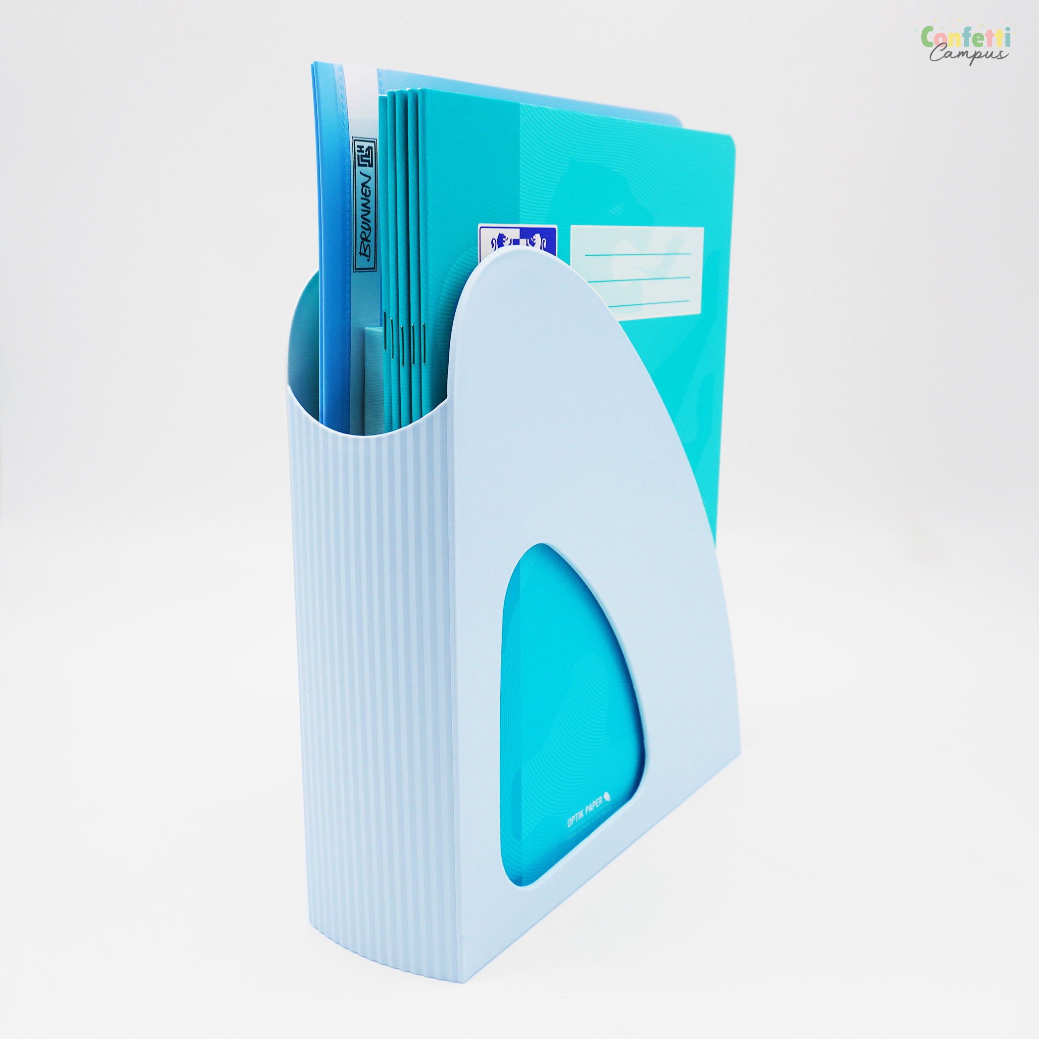 Lot De 10 Porte-Revue A4 Fellowes Style Bleu/Blanc - Rangement Bureau FSC