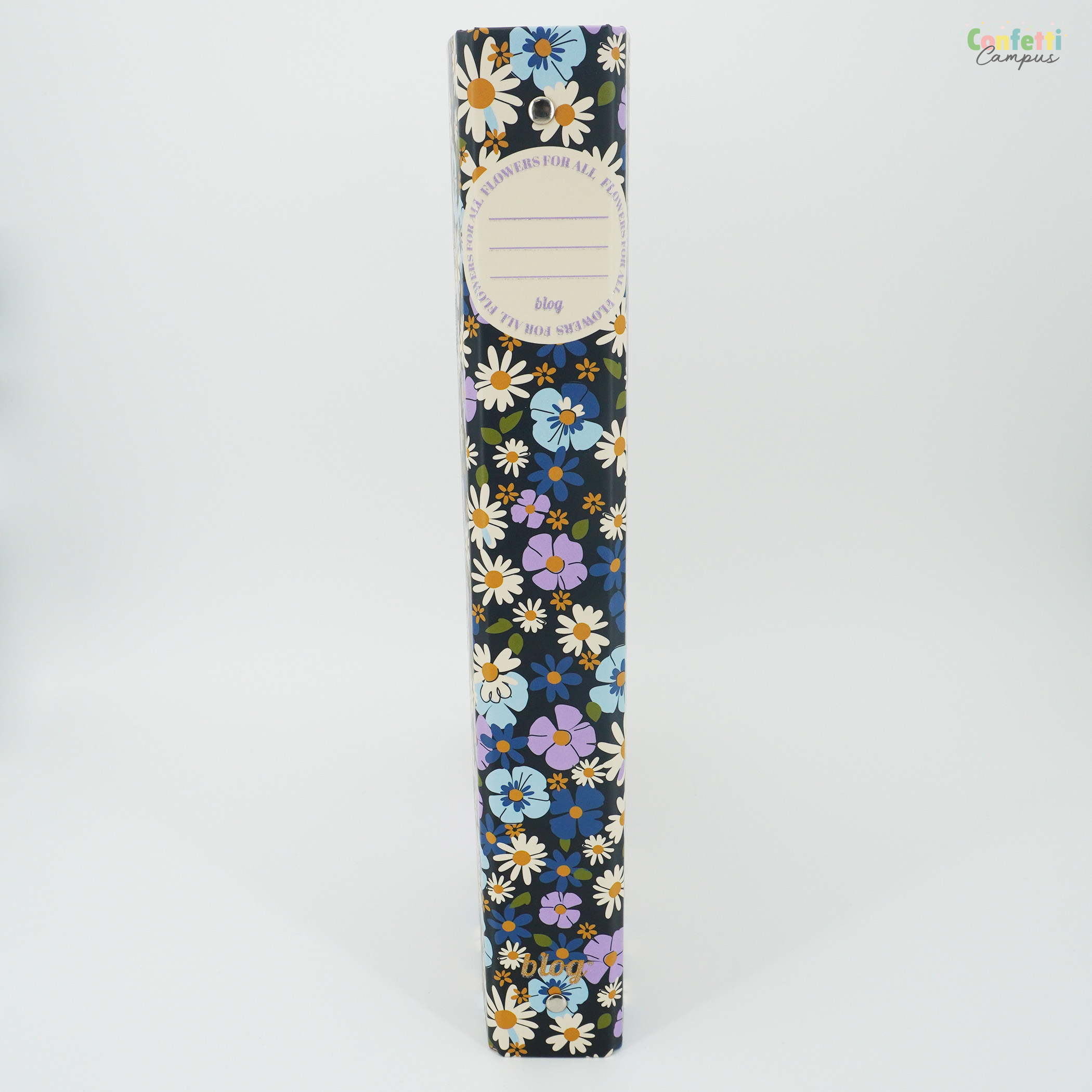 Pigna Lot De 5 Classeurs à Anneaux A5 Nature Flowers - 4 Anneaux, Design Floral, Format 18,5x22 Cm