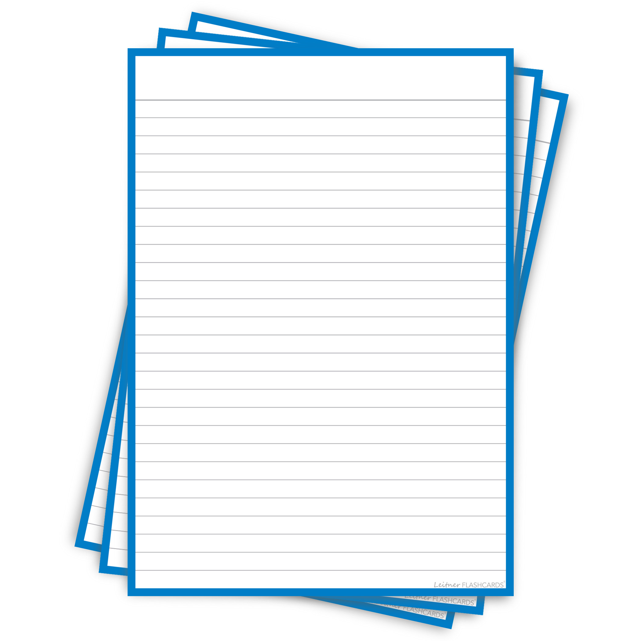 Flashcards Summit Lignées 7.5 X 12.5 Cm - Paquet De 400 Cartes Couleurs Assorties Pour Révision
