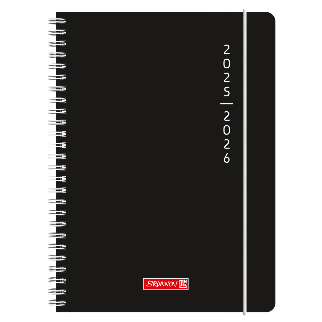 Agenda Hebdomadaire A5 2025-2026 Burde Agency - Simili Cuir Noir Élégant - Pour Étudiants, Enseignants Et Professionnels